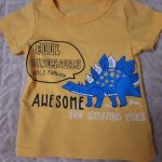 Yocute Childern T-shirt Summer 2021 New Kids Clothing Cotton Baby Boys Clothes Casual Style Cartoon Design Toddler Boy T-shirt photo review