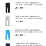 Candy Colors Girls Leggings Baby Girl Pencil Pants Modal Ankle-length Leggings Skinny Legging for 2-13 Years Kids Clothes photo review