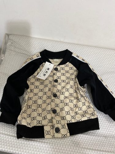 2021 spring Kid Boy Girl Clothing Brand Casual Tracksuit Zip jacket sportswear Letter Sets Infant Clothes Baby Pants 1 2 3 4 5Y photo review