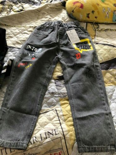 Spring New Fashion Light Blue Boys Jeans High Quality Good Material Children Jean Age 2-6years Old photo review