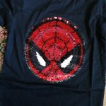 Summer T-Shirt Boys Superhero Sequin Reversible Tops Tees Kids Spiderman Face-changing Captain America T Shirt Children Clothes photo review