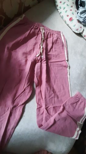 Children Trousers For Boys Girls Cotton Linen Elastic Waist Solid Color Summer Mosquito Pants Kids Clothing Long Pants 100-160cm photo review