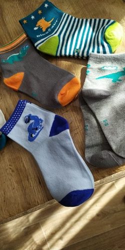 5 pairs Children Socks Spring & Autumn New Cotton Cute Cartoon Dinosaur Pattern Boys Socks Girls Socks 2-12 Year Kids socks photo review