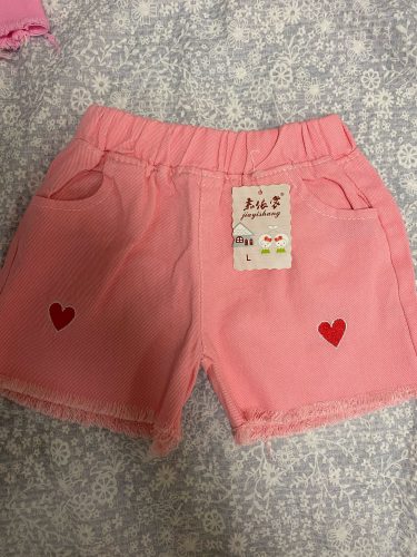 Girls Denim Shorts Teenagers Summer Lace Short Pants Kids Beach Clothes Children's Shorts For Teenage Girls photo review