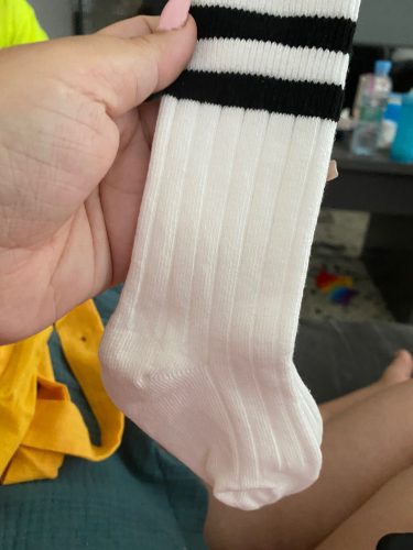 1-9 Years Kids Boys Toddlers Girls Socks Knee High Long Soft Cotton Baby Socks Stripped Children Socks School Clothes photo review