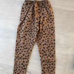 Spring Autumn Baby Boys Girls Pajamas Set 18M-8yrs Children Kids Print Leopard Sleepwear Lounge Wear Cotton Girls Evening Dress photo review