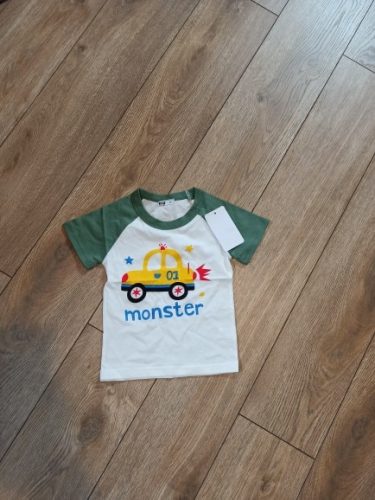 2-10Years Cartoon Car Print Boys Girls T Shirt Summer Children Kids Clothes Shorts Sleeve O-Neck Cotton Tops Tees Dropshipping photo review