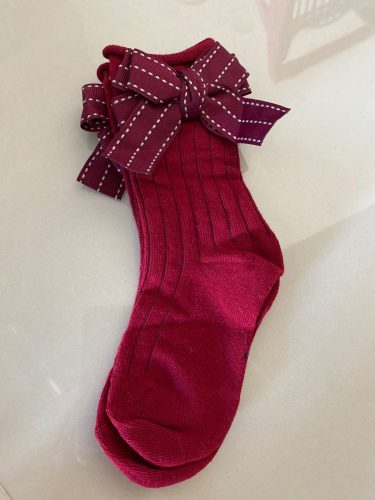 Fashion Children Socks With Bows Baby Girls Knee High Sock Cotton Soft Toddlers Long Socks For Kids Princess Sock photo review