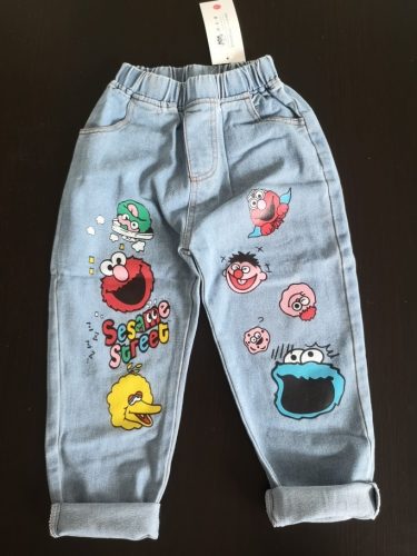 Brand Kids Cartoon Trousers Pant Fashion Girls Jeans Children Boys Jeans Kids Fashion Denim Pants Baby Jean Infant Clothing photo review
