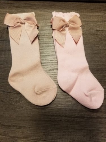 2020 Kids Socks Toddlers Girls Big Bow Knee High Quality Long Soft 100% Cotton Lace Baby Tube Sock Calcetines photo review
