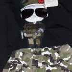 AiLe Rabbit novelty Children Boy Clothes Sets Kids 2pcs Short Sleeves T-Shirt Toddler Suits Camouflage Shorts Clothing Suits photo review