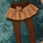 Winter Girls Warm Skirts Pants For Kids Patchwork Bowknot Princess Leggings Kids Dance Pants Cake Skirt Trousers photo review