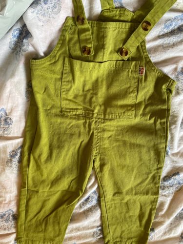 Boys and girls Korean suspenders 2021 spring and autumn loose jumpsuit baby casual open pants P4047 photo review