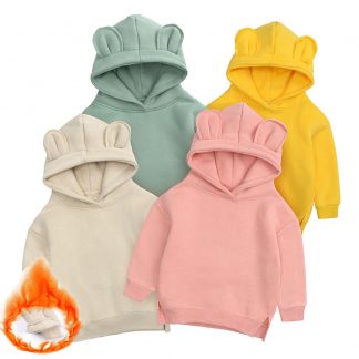 0-4T Kids Clothes for Girls Hoodies Sweatshirts Baby Boy Autumn Winter Fleece Tracksuit Hoody Top Pullover Children's Clothing